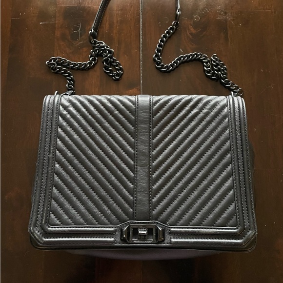 Rebecca Minkoff Bags Rebecca Minkoff Chevron Quilted Jumbo Love Crossbody Bag Poshmark